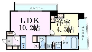 パークアクシス梅田の物件間取画像